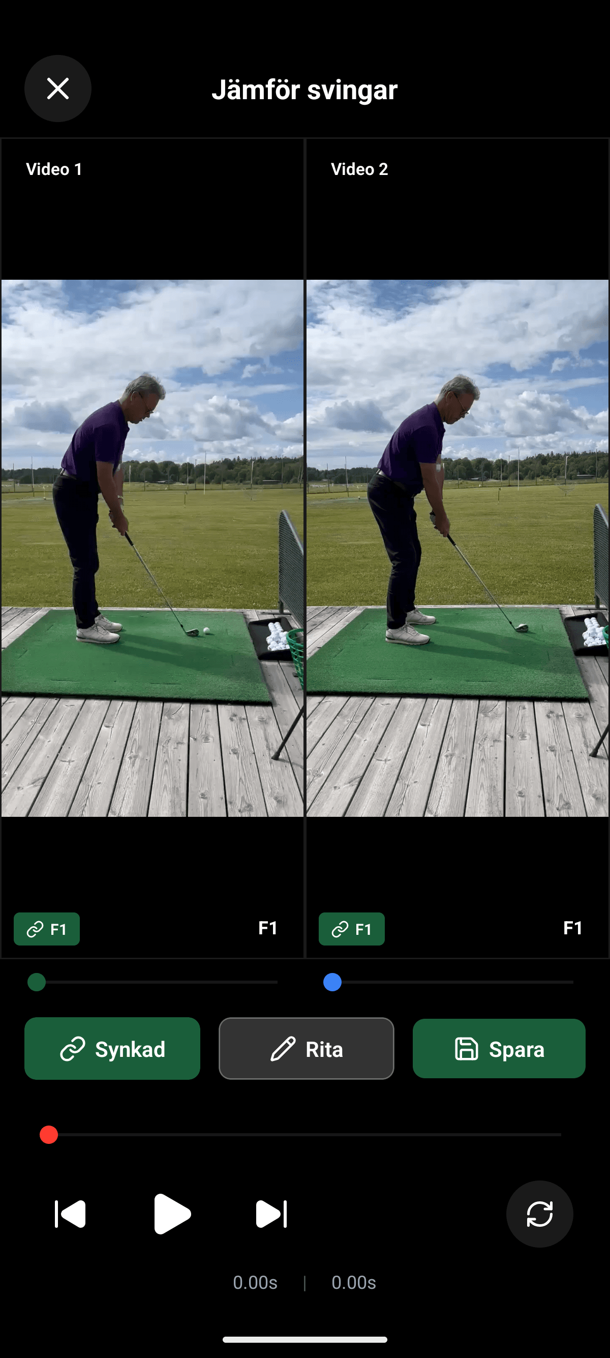 YourGolf Player - videojämförelse sida vid sida