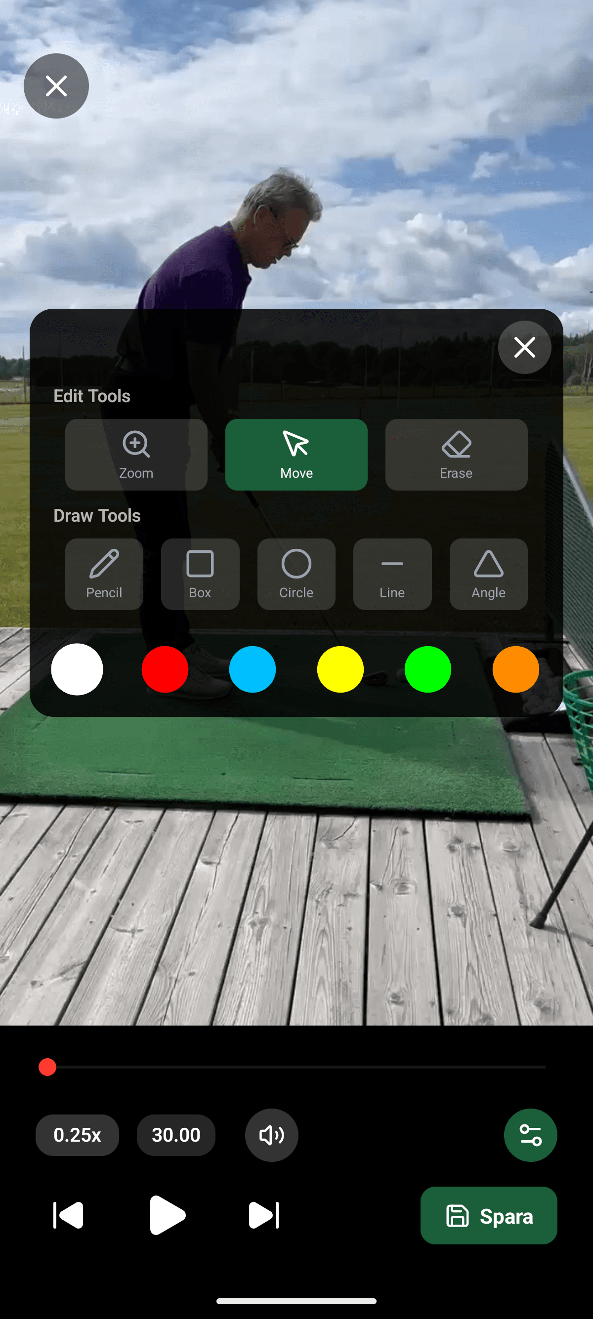 YourGolf Player - videoannotation från tränare