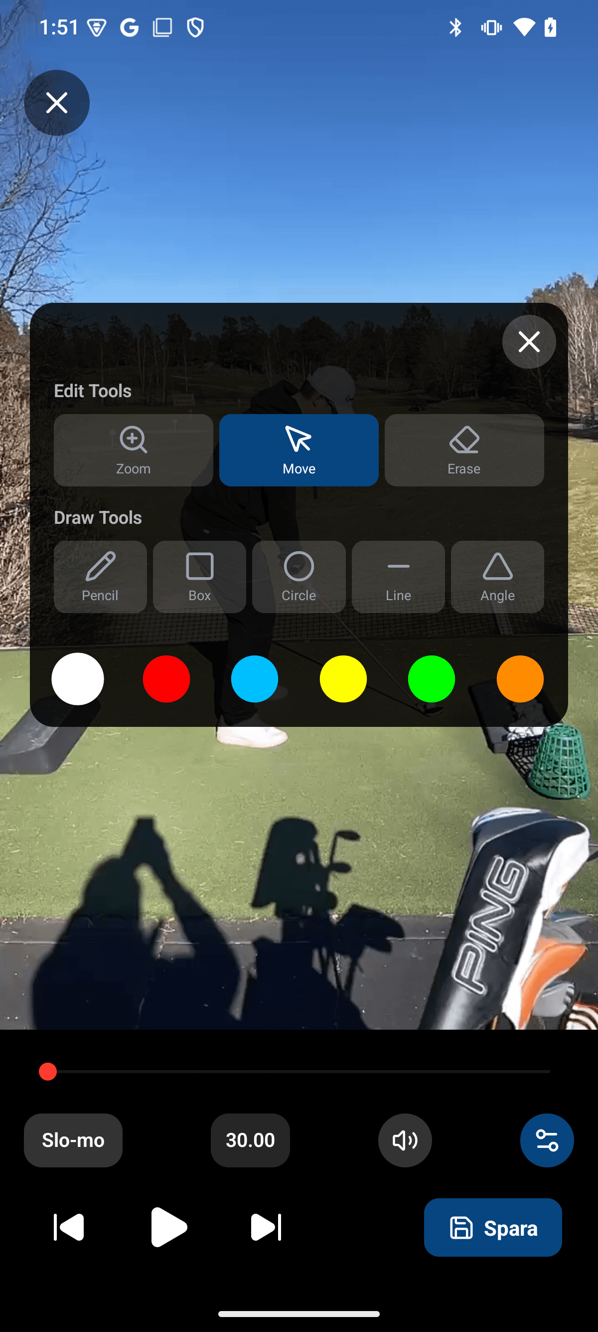 Coach view - video annotation in Pro