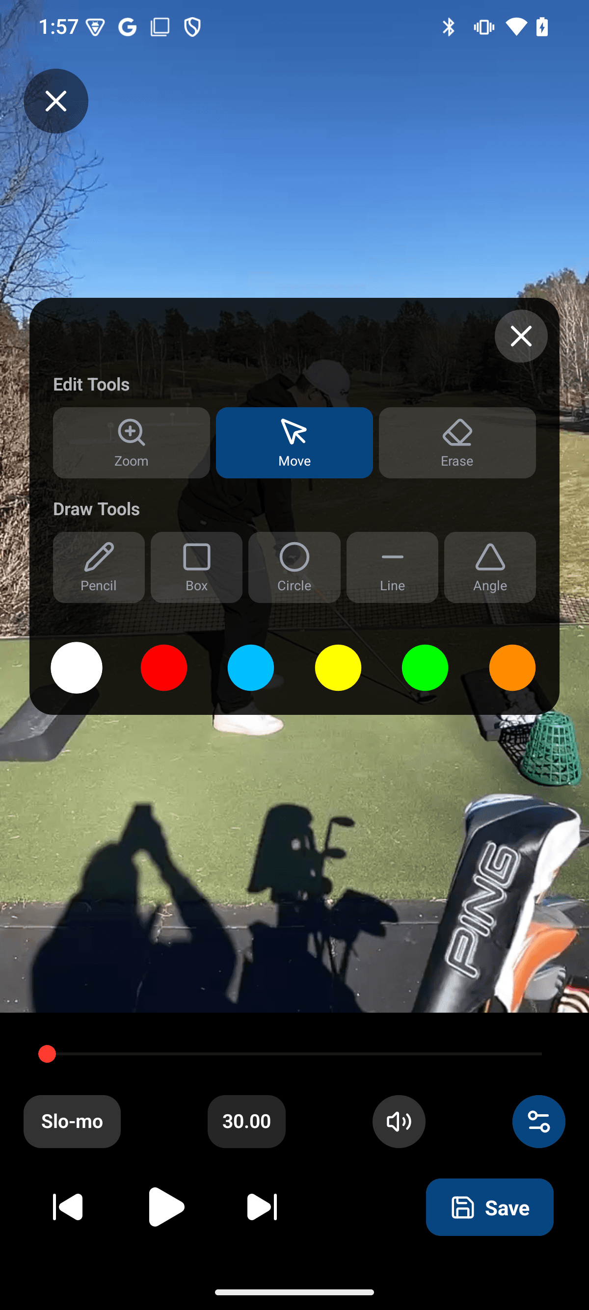 Coach view - video annotation in Pro
